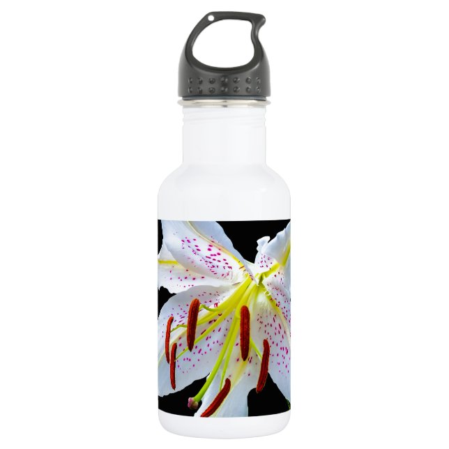 Bouteille D'eau Fleurs Lys Fleurs Mariage Bain d'Amour Paix (Devant)