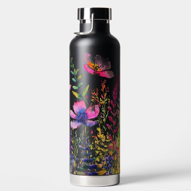 Bouteille D'eau Fleurs sauvages lumineuses de printemps (Droite)