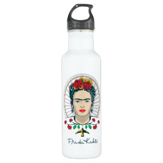 Bouteille D'eau Floral vintage de Frida Kahlo |