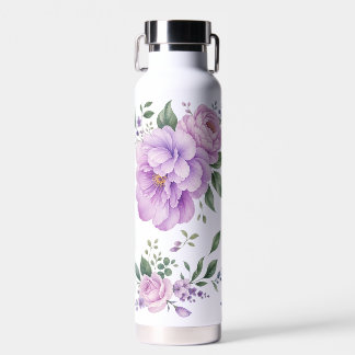 Bouteille d'eau florale lavande violette