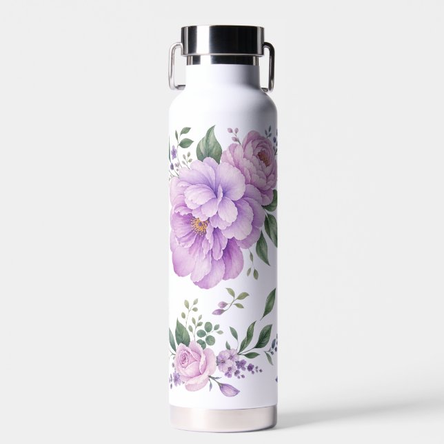 Bouteille d'eau florale lavande violette (Avant)