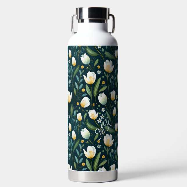 Bouteille d'eau florale personnalisée (Avant)