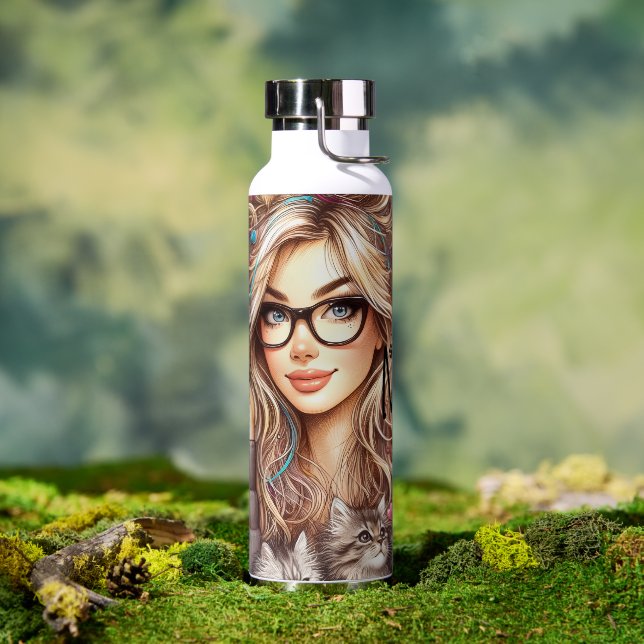 Bouteille D'eau Folle des chats  (Extérieur)