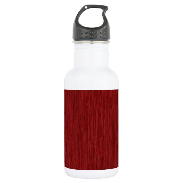 Bouteille D'eau Fond en bois rustique grainé rouge (Devant)