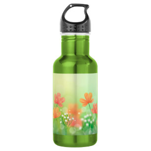 Bouteille D'eau Fond printanier flou réaliste-52374