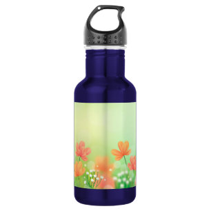 Bouteille D'eau Fond printanier flou réaliste-52374