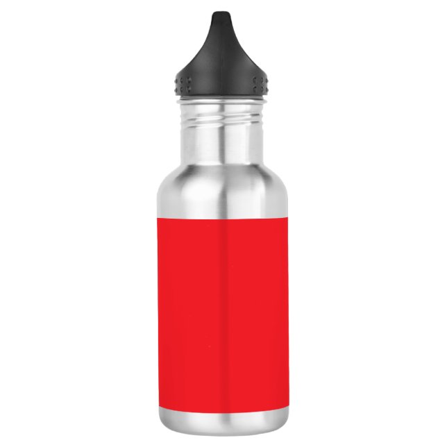 Bouteille D'eau Fond uni rouge solide  (Gauche)
