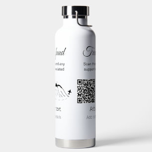 Bouteille D'eau Fonds de voyage vacances lune de miel don ajouter