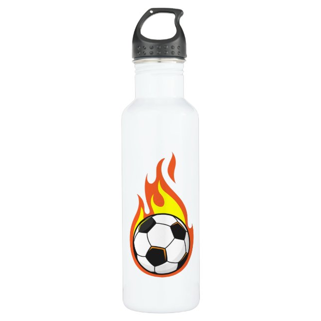 Bouteille D'eau Football en feu (Devant)