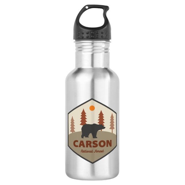 Bouteille D'eau Forêt nationale de Carson Nouveau-Mexique Ours (Devant)