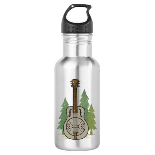 Bouteille D'eau Forêt Steel Dobro – Art pour amateur de musique ru