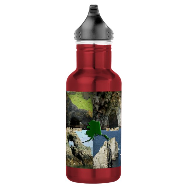 Bouteille D'eau Formations rocheuses et grottes en Alaska Collage (Droite)