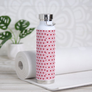 Bouteille D'eau Forme de coeur mignonne pixélisée