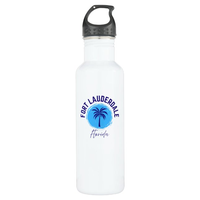 Bouteille D'eau Fort Lauderdale Florida Water Bottle (Devant)