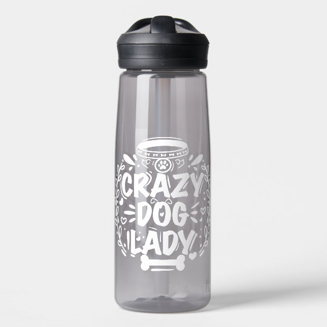 Bouteille D'eau Fou chien Lady Chien Maman (Avant)