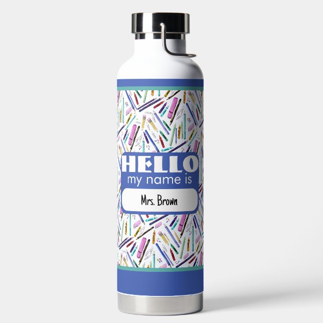 Bouteille D'eau Fournitures scolaires motif (Droite)