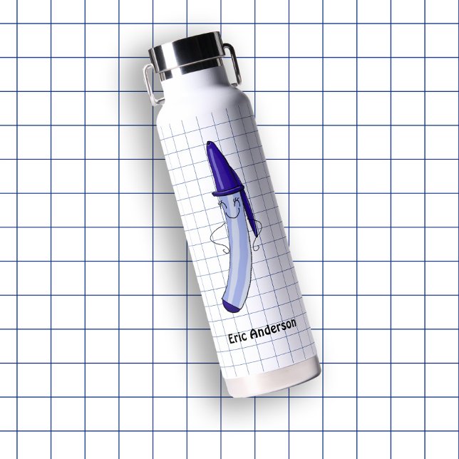 Bouteille D'eau Fournitures scolaires tirées à la main Stylo (Hand Drawn School Supplies Pen Water Bottle
)