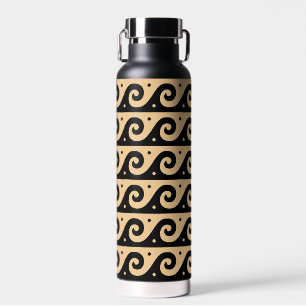 Bouteille D'eau Fret grec, Motif d'onde méditerranéen, Brown