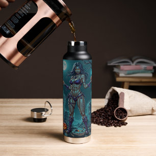 Bouteille D'eau Friandise d'Halloween ou petite amie zombie avec d