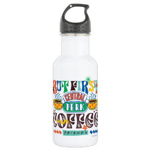 Bouteille D'eau FRIENDS™ Mais d'abord Café Graphique Vibrant
