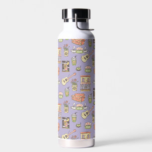 Bouteille D'eau FRIENDS™   Motif d'icône violette