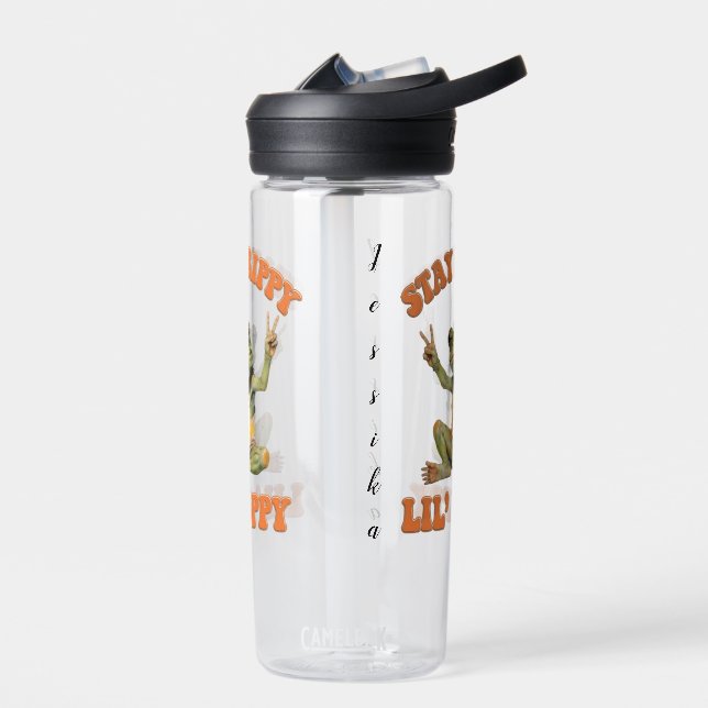 Bouteille D'eau Frog Boho Hippie personnalisé Hippie (Gauche)