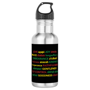 Bouteille D'eau FRUITS HÉBRES DE L'ESPRIT Customisé chrétien