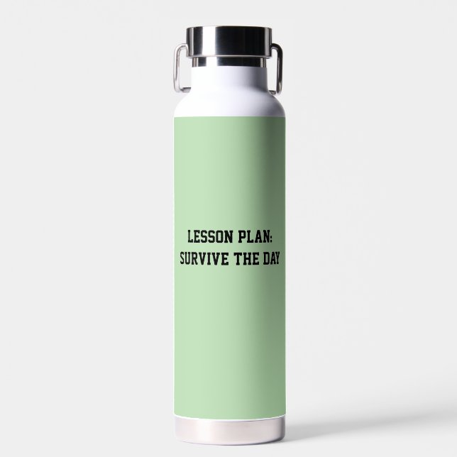 Bouteille D'eau Fun Mint Green sarcastic Teachers (Avant)