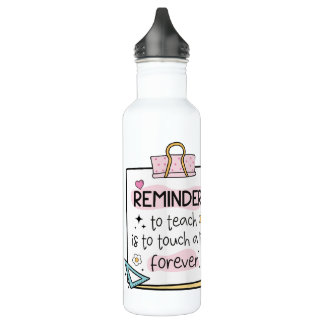 Bouteille D'eau Fun Reminder Note Personalised Teacher