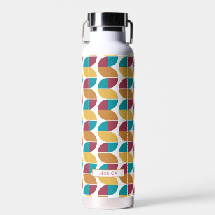 Bouteille D'eau Funky coloré rétro les années 70 Vintage Motif géo