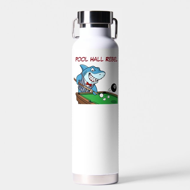 Bouteille d'eau Funny Billiards Shark  (Avant)