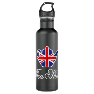 Bouteille D'eau Funny British Tea Shirt UK teapot Union Jack flag