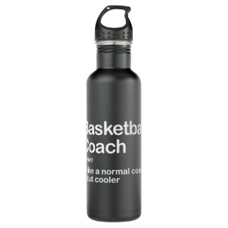 Bouteille D'eau Funny College Basketball Coach Définition Design P