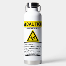 Funny Ham Shack Attention Radio opérateur