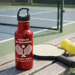 Bouteille D'eau Funny Tears of My Pickleball Opponents<br><div class="desc">Raise a toast to every thrilling rally with this eye‑catching funny “Tears of My Pickleball Opponents” Shot Glass — a must‑have barware piece for pickleball lovers! Featuring a bold club‑emblem‑inspired design with crossed paddles and a pickleball at its center, this shot glass combines sporty charm with vintage collegiate style. Whether...</div>
