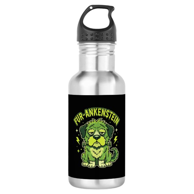 Bouteille D'eau Fur-Ankenstein Drôle de Frankenstein Chien Hallowe (Devant)