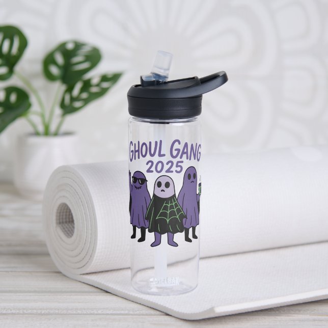 Bouteille D'eau Gang des Fantômes Tendance Équipe Café Halloween 2 (Yoga (pivotée))