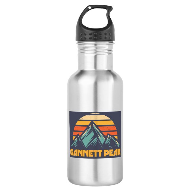 Bouteille D'eau Gannett Peak Retro Turquoise (Devant)