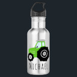 Bouteille D'eau Garçons Tracteur de transport vert adorable École<br><div class="desc">Ce modèle de bouteille en acier inoxydable pour enfants mignon et cool est doté d'un dessin coloré sur tracteur vert et peut être personnalisé avec le nom de votre garçon. Parfait pour les enfants amateurs de tracteur ou de ferme, idéal pour les enfants d'âge préscolaire, de jardin d'enfants ou un...</div>
