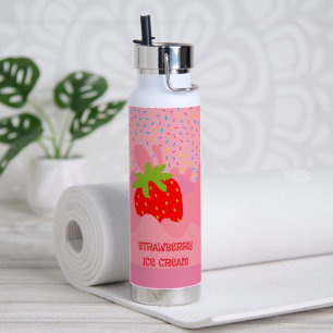 Bouteille D'eau gâteau au velours rouge avec fromage à la crème de
