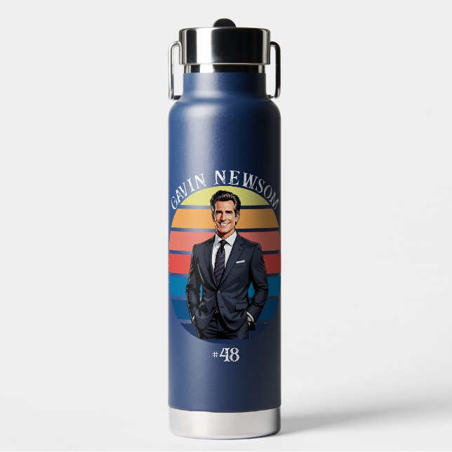 Bouteille D'eau Gavin Newsom | Vintage #48 (Salle de sport)
