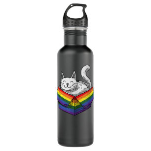 Bouteille D'eau Gay Cat Pride Rainbow Cute Kitten Kitty Fier LGBT