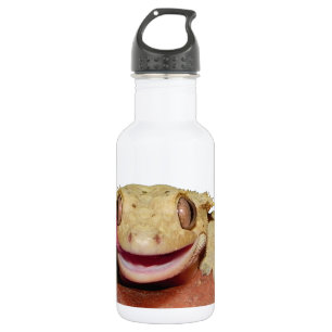 Bouteille D'eau Gecko crêté souriant et léchant
