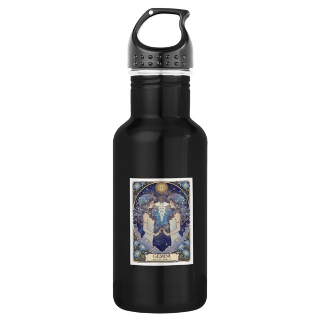 Bouteille D'eau Gemini Zodiac Artisan Water Bottle (Devant)