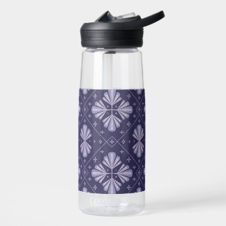 Bouteille D'eau Geometric Flower Petals Abstract Repeat Pattern