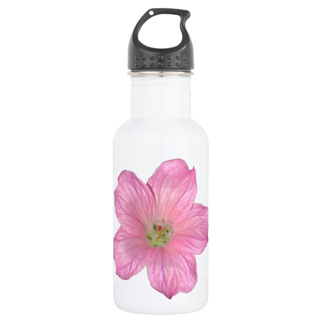 Bouteille D'eau Géranium rose (Devant)