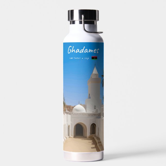 Bouteille D'eau Ghadamès, Libye - Mosquée Blanche (Gauche)
