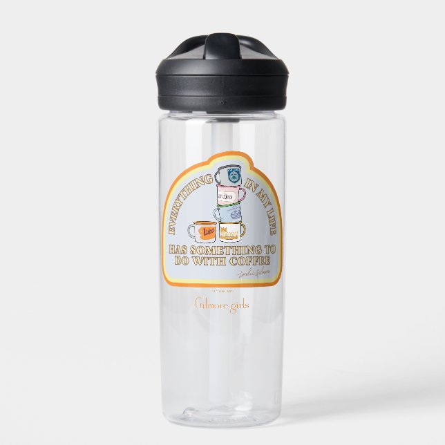 Bouteille D'eau Gilmore Girls | Graphique des devis de café (Extérieur)