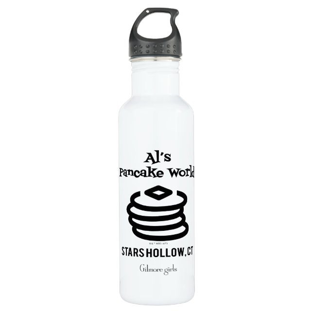 Bouteille D'eau Gilmore Girls | Logo d'Al's Pancake World (Devant)