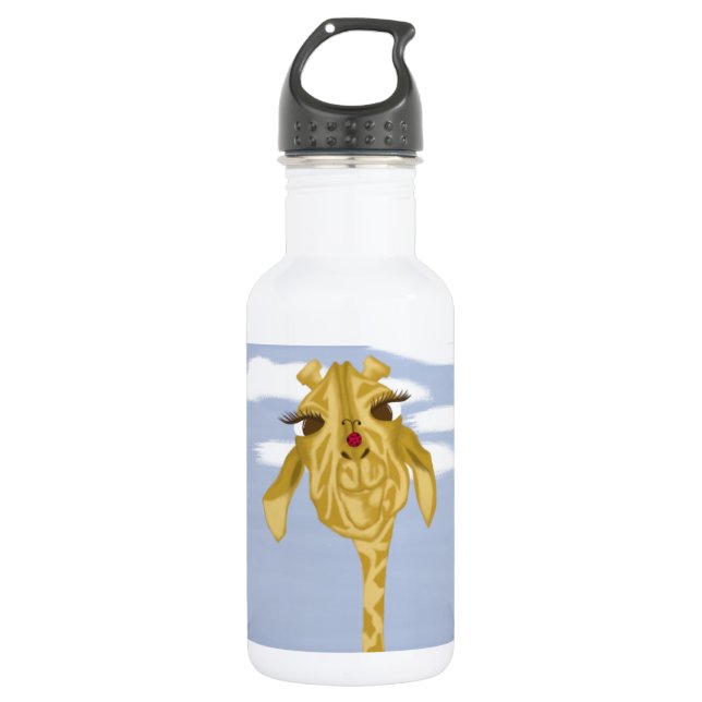 Bouteille D'eau Girafe Mignonne Et Colorée (Devant)